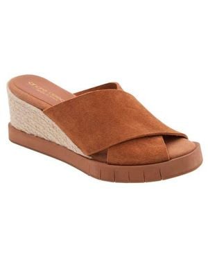 Andre Assous Filo Sole Motion Espadrille Wedge Slide Sandal - Brown