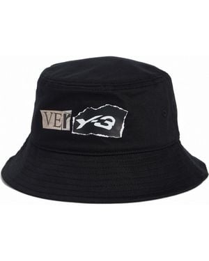 adidas Y-3 Cotton Bucket Hat - Black
