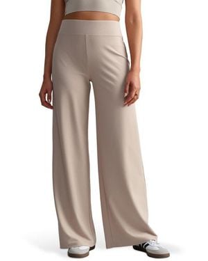 Rhone Ripple Wide Leg Sweatpants - Natural