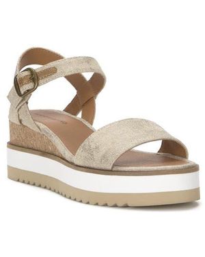 Lucky Brand Tema Platform Wedge Sandal - Natural