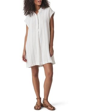 Splendid Gabrielle Stripe Mini Shirtdress - White
