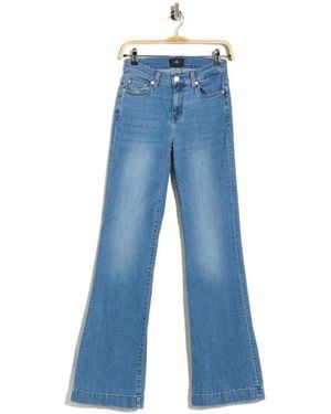 7 For All Mankind Dojo Mid Rise Flare Jeans - Blue