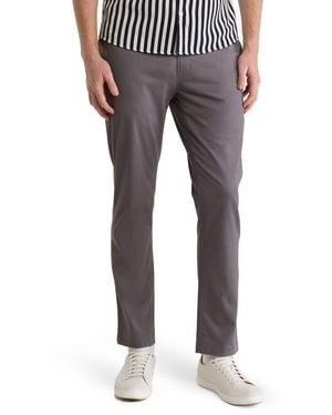 14th & Union The Wallin Stretch Twill Trim Fit Chino Pants - Gray