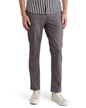 14th & Union The Wallin Stretch Twill Trim Fit Chino Pants - Gray