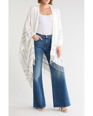 Vince Cotton & Cashmere Cape - Blue