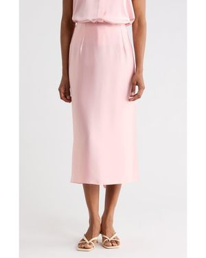 Vince Satin Slip Skirt - Pink