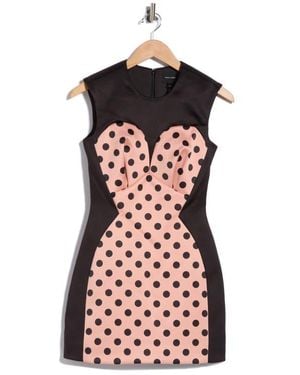Marc Jacobs Polka Dot Satin Dress - Red