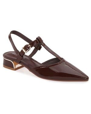 BERNESS Cristian T-Strap Pump - Brown