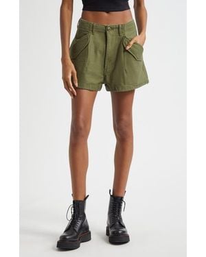 R13 Marianne Cargo Shorts - Green