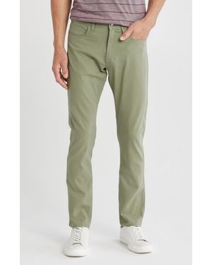 Lucky Brand Cotton Stretch Canvas Pants - Green