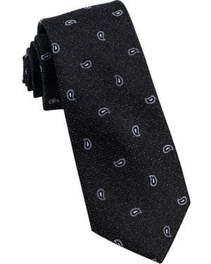 W.r.k. Paisley Silk Tie - Black