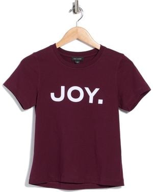 Marc Jacobs Joy, Period Slim Cut Graphic T-Shirt - Purple