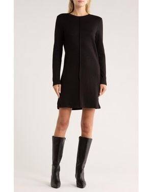 AREA STARS Barr Long Sleeve Sweater Dress - Black