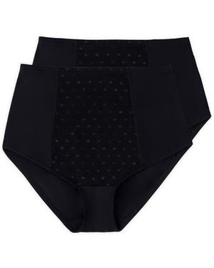 Ellen Tracy 2-Pack Control Briefs - Blue