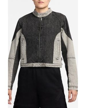 Nike Air Denim Moto Jacket - Black
