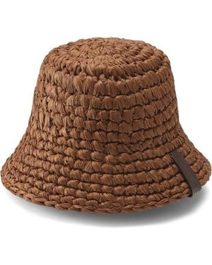 Helen Kaminski Anya Raffia Bucket Hat - Brown