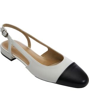 Vaneli Tisha Cap Toe Slingback Flat - Metallic