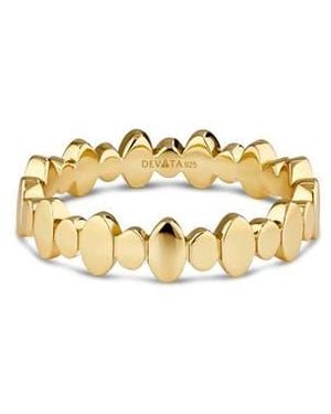 DEVATA Oval Link Band Ring - Metallic