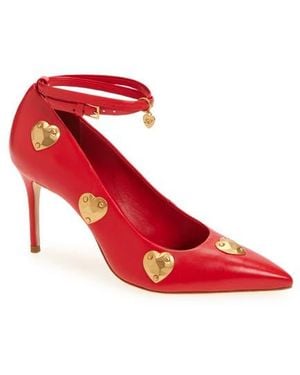 Cinq À Sept Madison Ankle Strap Pump - Red