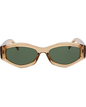 BCBGMAXAZRIA 53Mm Slim Geometric Oval Sunglasses - Green