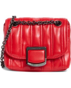 Longchamp Brio Extra Small Leather Shoulder Bag - Red