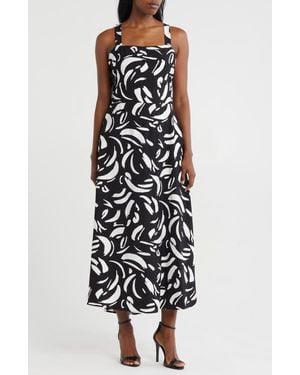 Loveappella Tie Back Midi Dress - Black