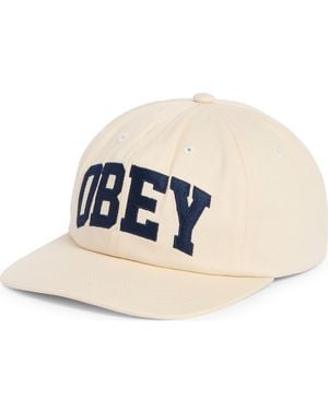 Obey Collegiate Snapback Hat - Blue
