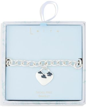 Leith Link & Heart Bracelet - Blue