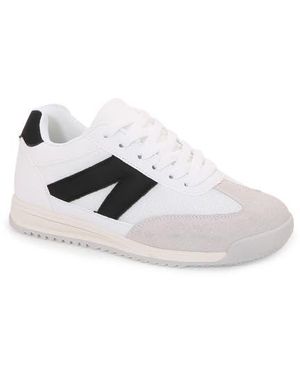 BERNESS Leena Bike Toe Wedge Sneaker - White