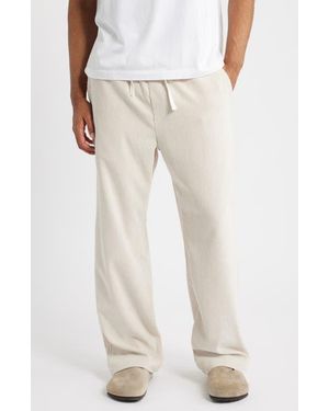 RIZORT Roger Ribbed Pull-On Pants - Natural