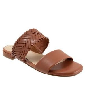 Trotters Nalane Slide Sandal - Brown