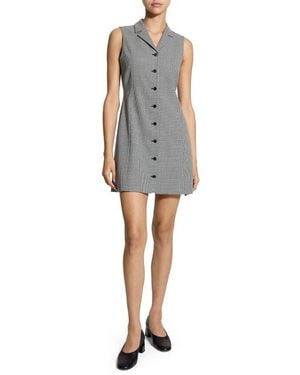 Theory Houndstooth Sleeveless Minidress - Multicolor