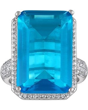 FZN Cubic Zirconia Cocktail Ring - Blue