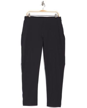 90 Degrees Dayshift Tapered Piqué Pants - Blue