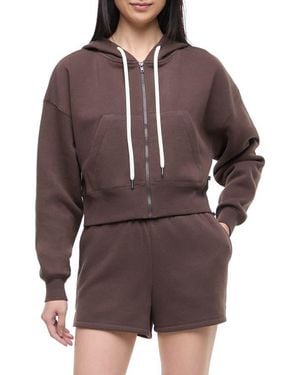 Balance Collection Dottie Hoodie & Short Set - Brown