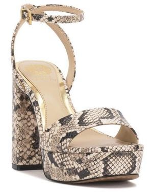 Vince Camuto Pendry Ankle Strap Platform Sandal - Natural