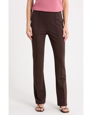 Tahari High Waist Bootcut Pointe Pants - Multicolor