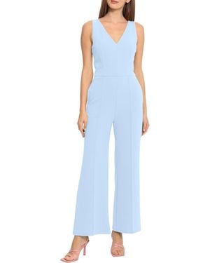 Maggy London Princess Seam Jumpsuit - Blue