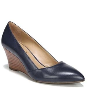 Franco Sarto Frankie Leather Wedge Pump - Blue