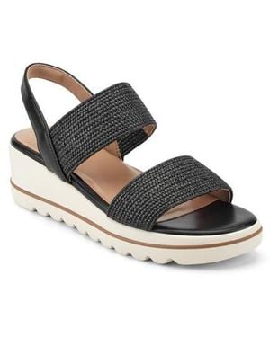 Easy Spirit Sanna Wedge Sandal - Black