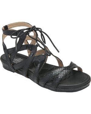 Bellini Trendy Lace-Up Sandal - Black