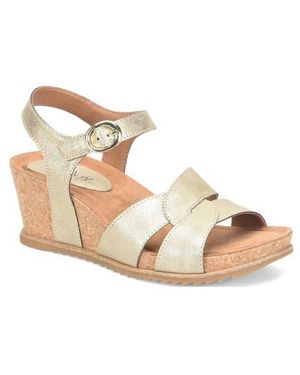 EuroSoft Tressa Ankle Strap Wedge Sandal - Natural