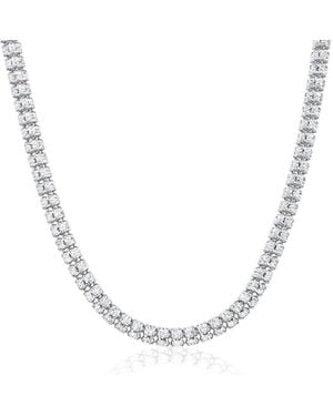 Simona D-C Ice Barrel Chain Necklace - Metallic