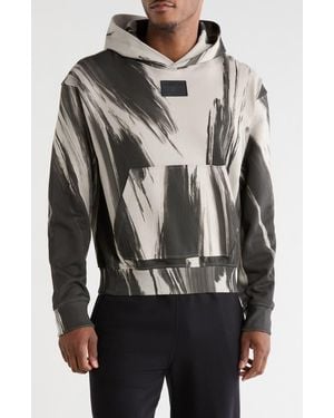 Helmut Lang Feather Cotton French Terry Hoodie - Gray