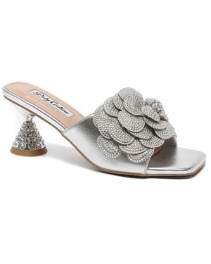 Lady Couture Petal Slide Sandal - White