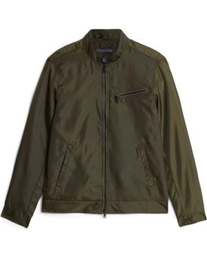 John Varvatos Zip Front Racer Jacket - Green