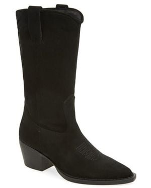 Steve Madden Anslee Western Boot - Black