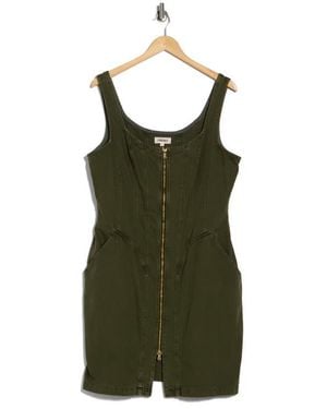 L'Agence Jaxyn Sleeveless Zip Front Dress - Green