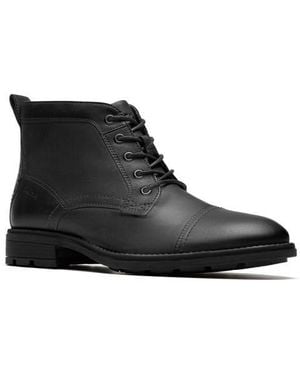 Clarks Emmet Side Zip Lace-Up Boot - Black