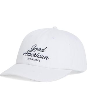 GOOD AMERICAN Logo Baseball Cap - White